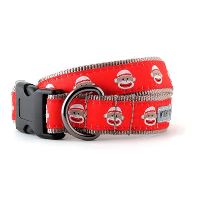 Worthy Dog Collar Sock Monkey Red Xs Small - Paw Naturals