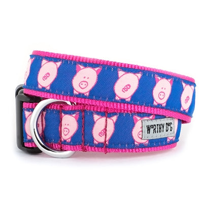 The Worthy Dog Wilbur Pig Collar & Lead Collection