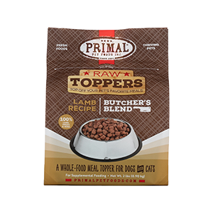 Primal Butcher's Blend Raw Frozen Toppers for Dogs & Cats 2LB Lamb - Paw Naturals