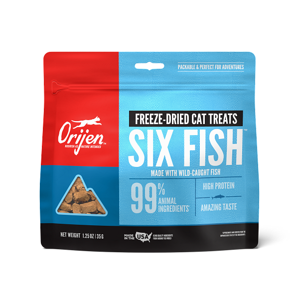 Orijen Freeze-Dried 6 Fish Cat Treat 1.25oz - Paw Naturals