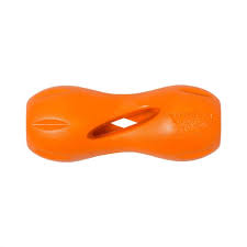 West Paw Design Qwizl Dog Toy Tangerine / Large - Paw Naturals