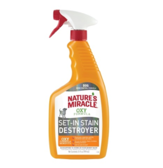 Nature's Miracle Dog Oxy Set In Stain Destroyer for Dogs 24oz Spray - Paw Naturals