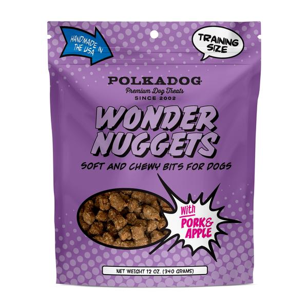 PolkaDog Bakery Wonder Nuggets Training Treats 12oz Pork & Apple - Paw Naturals