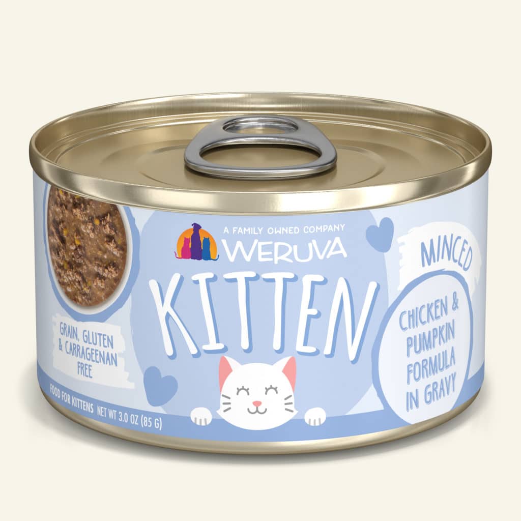 Weruva Kitten Canned Cat Food 3oz Chicken & Pumpkin Formula in Gravy - Paw Naturals