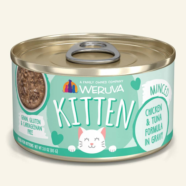Weruva Kitten Canned Cat Food 3oz Chicken & Tuna Formula in Gravy - Paw Naturals