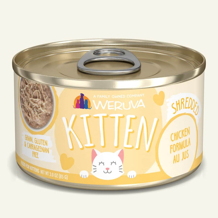 Weruva Kitten Canned Cat Food 3oz Chicken Formula Au Jus - Paw Naturals
