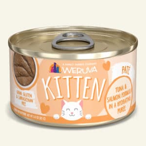 Weruva Kitten Canned Cat Food 3oz Tuna & Salmon Formula in a Hydrating Puree - Paw Naturals