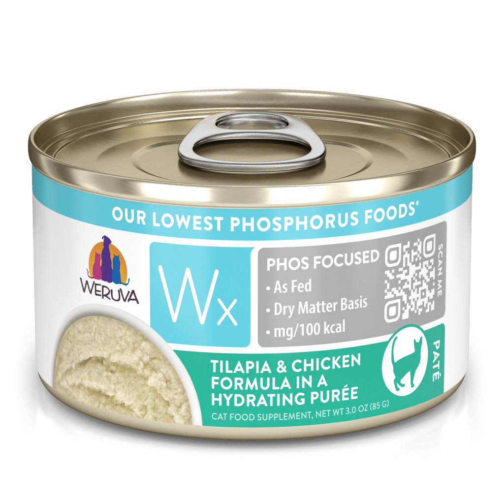 Weruva Wx Phosphorus Focused 3z Canned Cat Food Tilapia & Chicken Puree - Paw Naturals