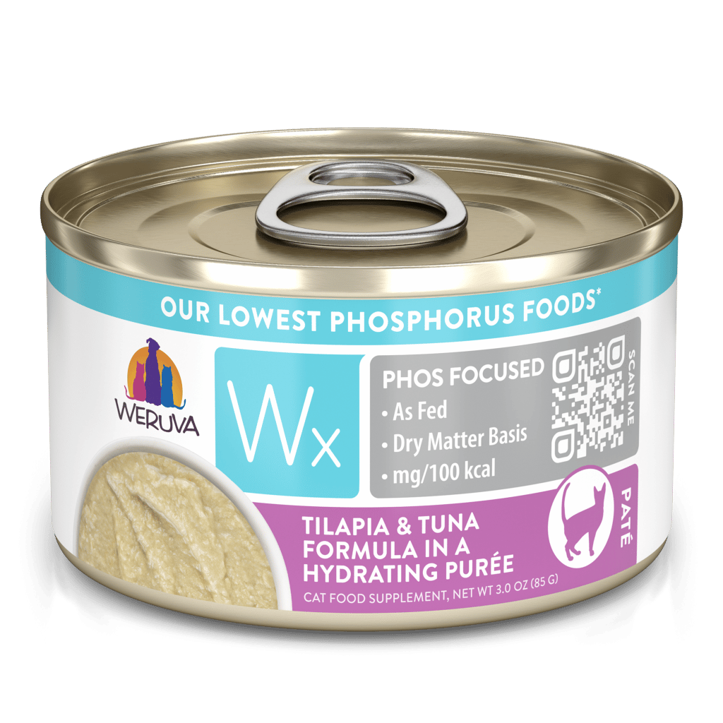 Weruva Wx Phosphorus Focused 3z Canned Cat Food Tilapia & Tuna Puree - Paw Naturals