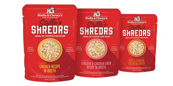 Stella & Chewy's Stella's Shredrs Wet Dog Food Pouches 2.8oz - Paw Naturals