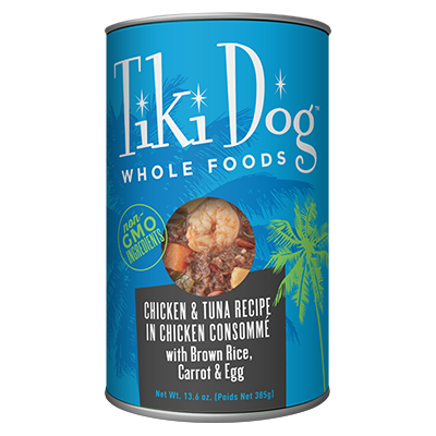 Tiki Pet Luau Whole Food Canned Dog Food 13.6oz Tuna Consomme - Paw Naturals