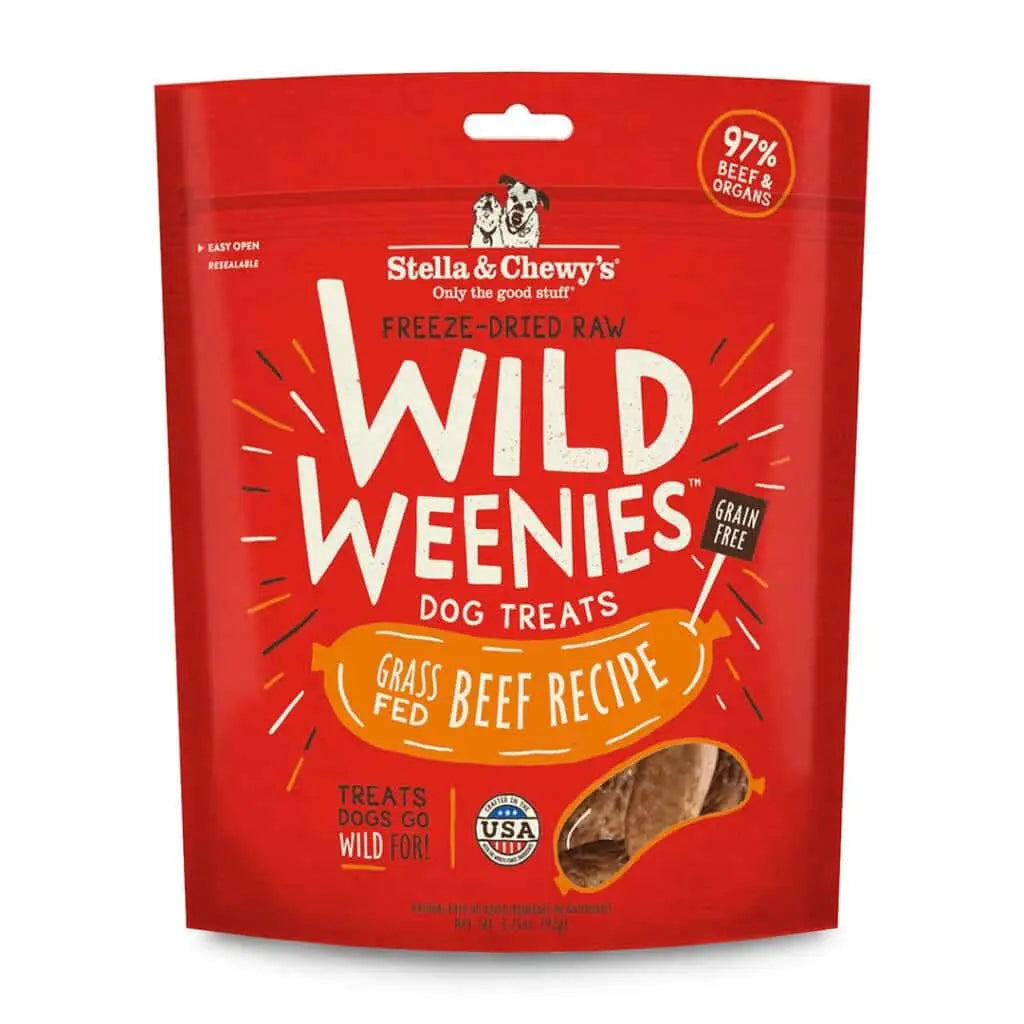 Stella & Chewy's Wild Weenies Beef Freeze-Dried Raw Dog Treats