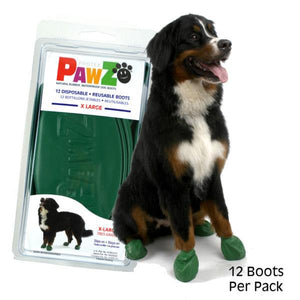 Pawz Dog Boots Green Boots XL - Paw Naturals