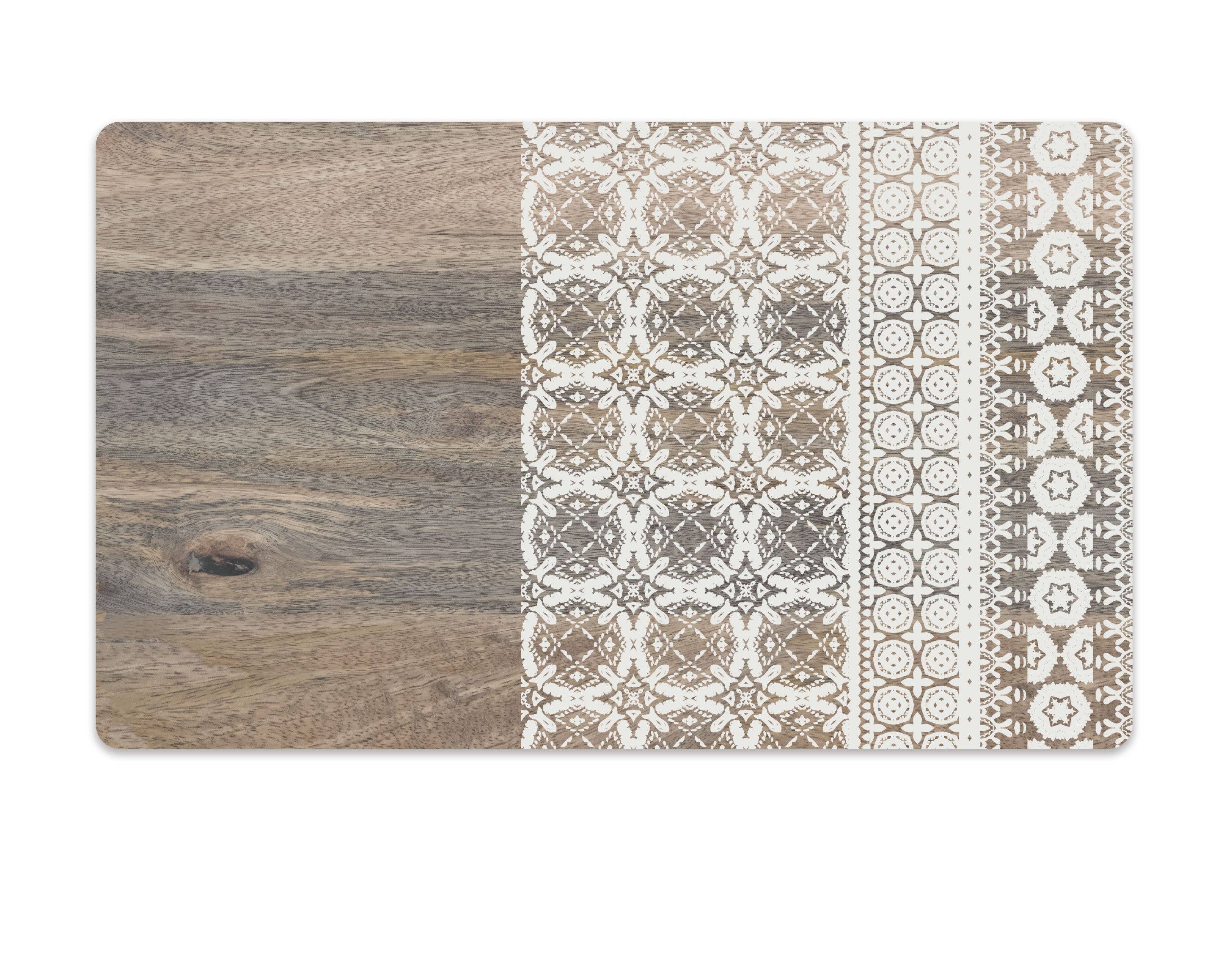 TarHong Moroccan Wood Pet Collection Placemat - Paw Naturals