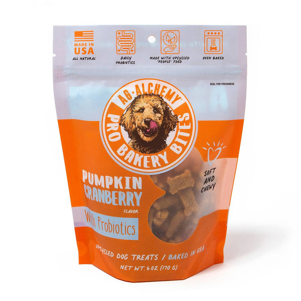 AgAlchemy Animal Nutrition Pro Bakery Bites Soft & Chewy Pumpkin Cranberry Dog Treat
