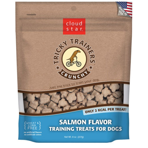 Cloud Star Tricky Trainers Crunchy Salmon 8oz Dog Treats
