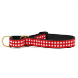 Up Country Red Gingham Dog Collar & Leash Collection