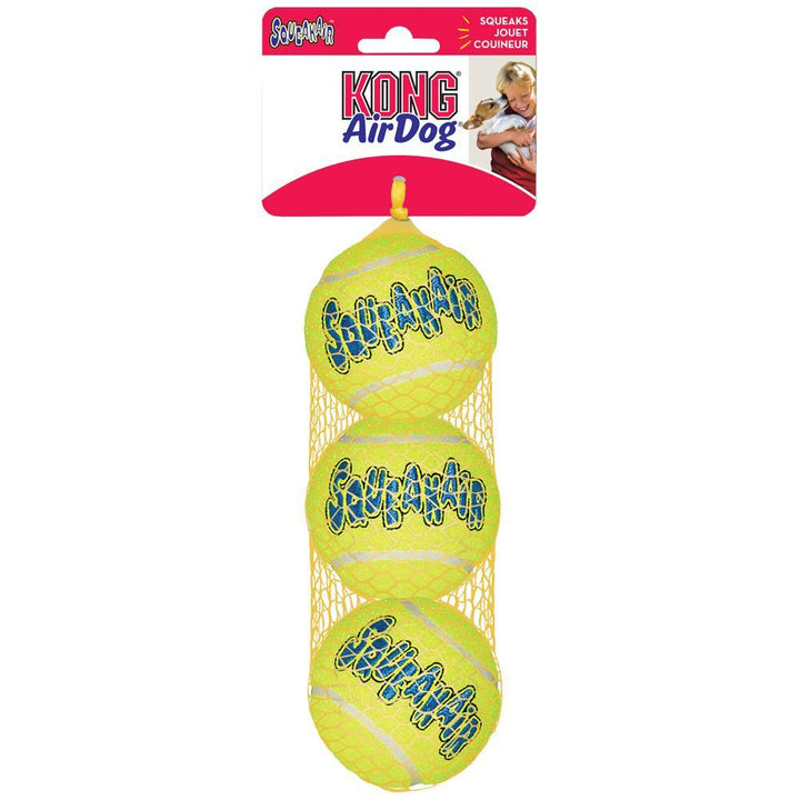 Air Kong Squeaker Tennis Balls Dog Toy Small (3 pack) - Paw Naturals