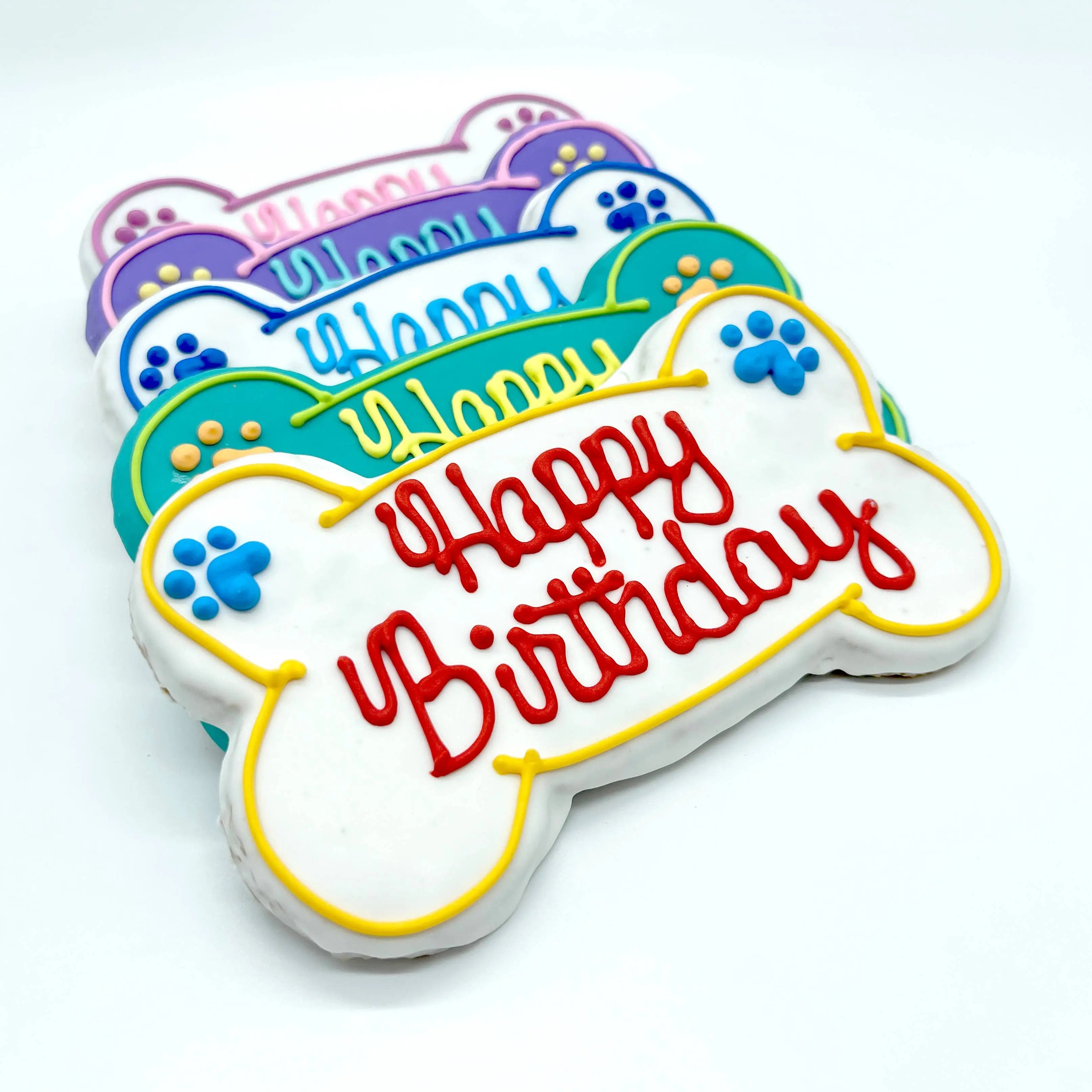 Furry Belly Bake Shop - Birthday Bone Crunchy Oat Cookie