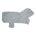 Bone Dry Printed Trellis Paw Gray Pet Robe