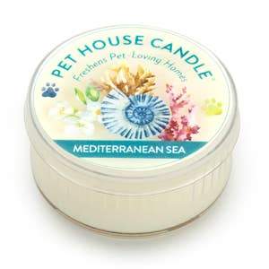 Pet House By One Fur All Mini Travel Candle 1.5 oz Mediterranean Sea - Paw Naturals