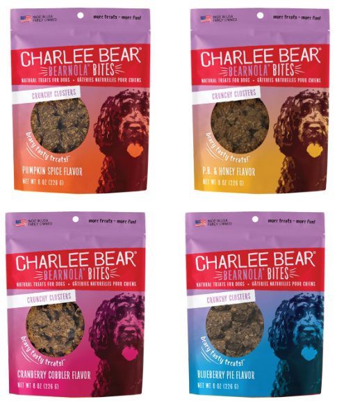 Charlee Bear Bearnola Bites 8oz Dog Treats - Paw Naturals