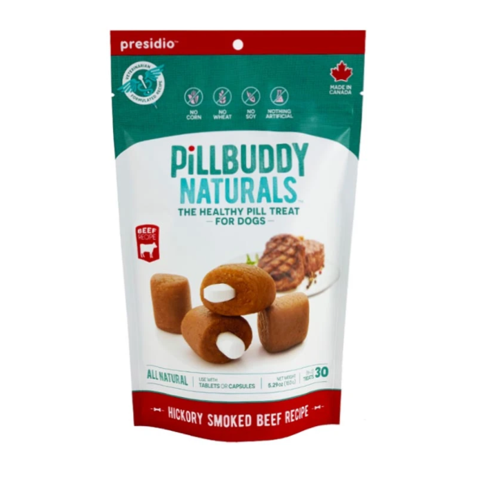 Presidio Pill Buddy Pill Hiding Treats for Dogs Beef - Paw Naturals