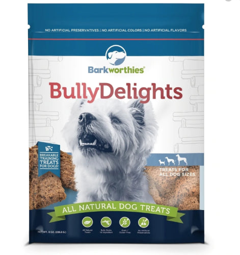 Barkworthies Bully Delight Dog Training Treat 8oz