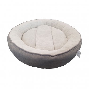 Petcrest Snuggler Donut Bed for Dogs & Cats Gray / 25" - Paw Naturals