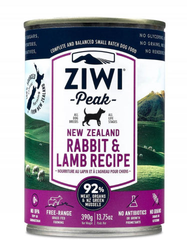 Ziwi Peak Moist Rabbit & Lamb 13.75oz Canned Dog Food