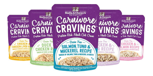 Stella & Chewy's Carnivore Cravings Shreds Wet Cat Food Pouch 2.8oz - Paw Naturals
