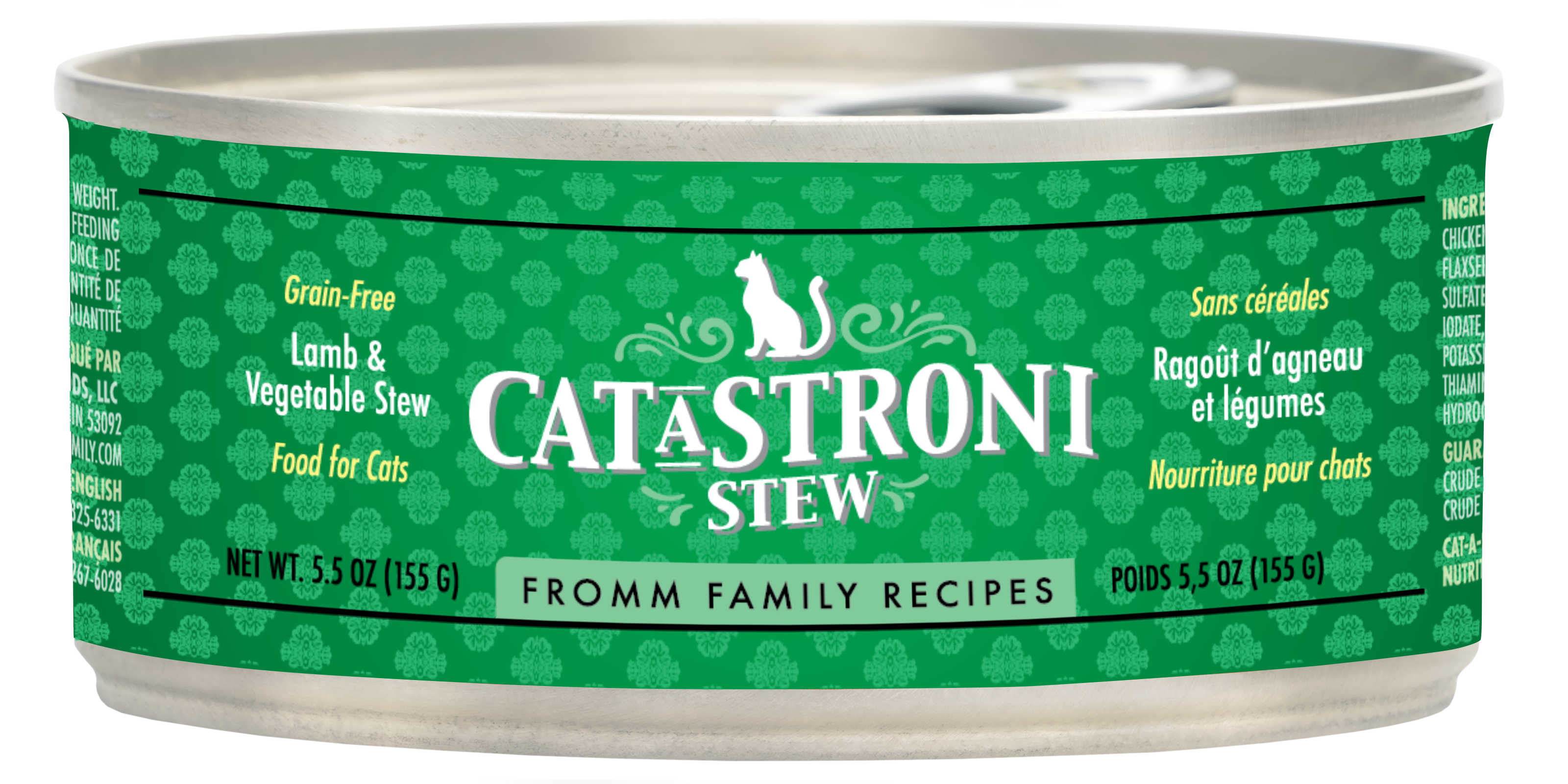 Fromm Cat-A-Stroni Stew 5.5oz Canned Cat Food Lamb - Paw Naturals