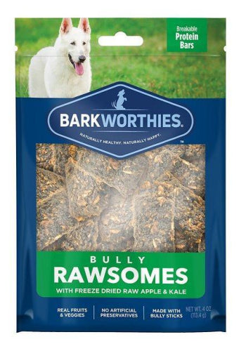 Barkworthies Freeze-Dried Bully Rawsome Apple & Kale 4oz