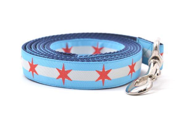 Six Point Pet Chicago Flag Leash Small (6' x 3/4") - Paw Naturals