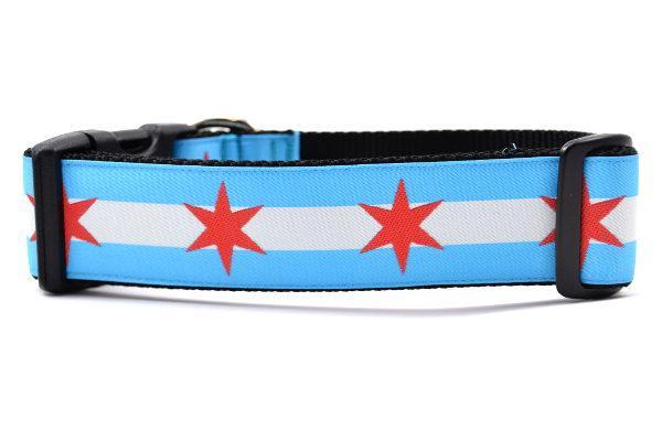 Six Point Pet Chicago Flag Collar - Paw Naturals