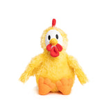 fabdog Fluffy Chicken Plush Dog Toy
