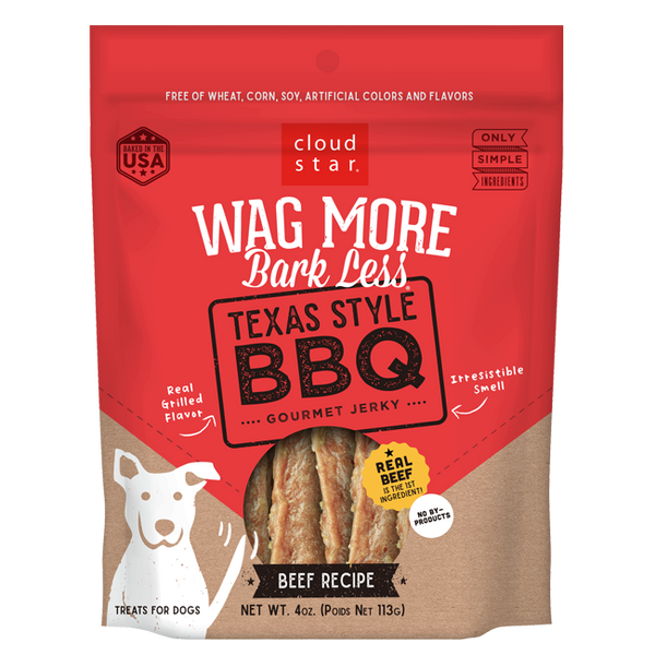 Cloud Star Wag More Bark Less BBQ Gourmet Beef Jerky Texas Style 10oz