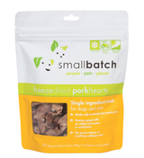 Smallbatch Pets Freeze-Dried Heart Treats 3.5oz Pork - Paw Naturals
