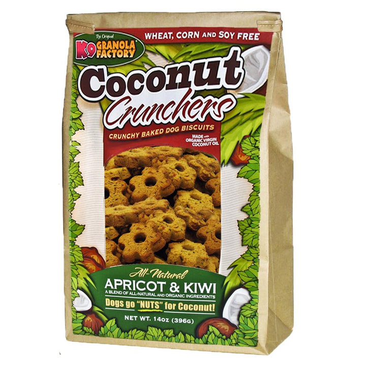 K9 Granola Factory Coconut Crunchers Baked Dog Biscuit Apricot Kiwi - Paw Naturals