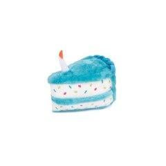 ZippyPaws Birthday Cake Blue Dog Toy