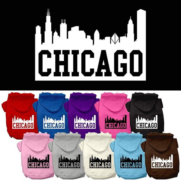 Mirage Pet Products Chicago Skyline Hoodie