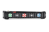 Six Point Pet Chicago Northside/Southside Collar & Leash in Pinwheels Small - Paw Naturals