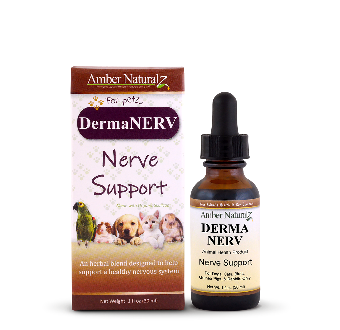 Amber NaturalZ DermaNERV Pet Supplement