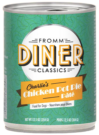Fromm Diner Charlie's Chicken Pot Pie Pate Canned Dog Food 12.5oz - Paw Naturals