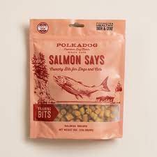PolkaDog Bakery Crunchy Training Bits 8oz Salmon - Paw Naturals