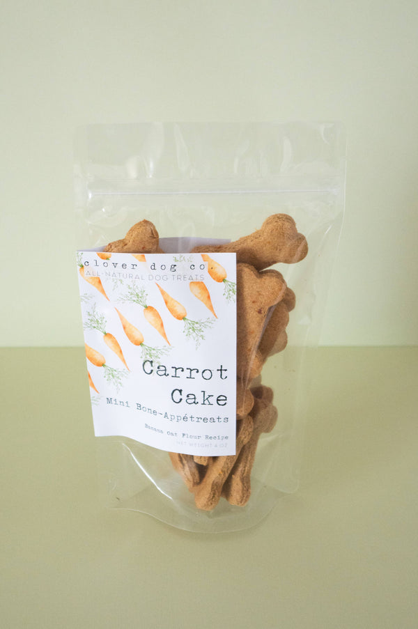 Clover Dog Co. Carrot Cake Bone Biscuits Dog Treat