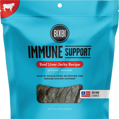 Bixbi Jerky Immune Support Beef Liver 5oz Dog Treat