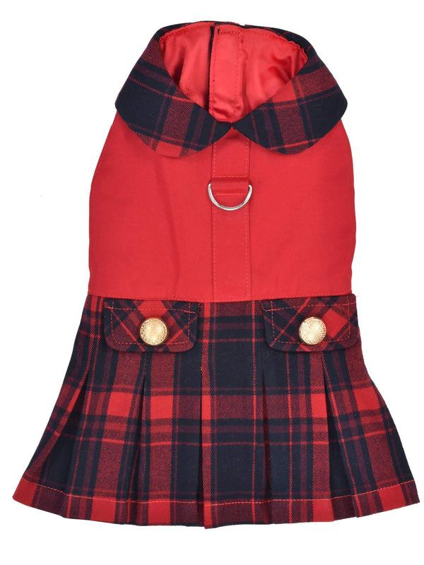 Parisian Pet Scottish Red/Blue Dress