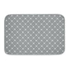 Bone Dry Gray Printed Trellis Paw Pet Mat