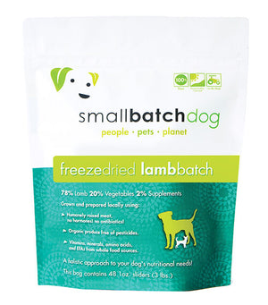Smallbatch Pets Freeze-Dried Sliders 14oz Lamb - Paw Naturals